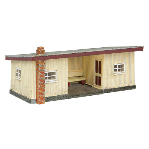 Narrow Gauge Corrugated Station Red and Cream