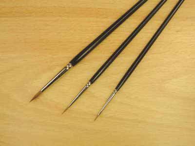 45512 Sable Paint Brushes - Size 3/0