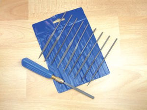 10pc NEEDLE FILE SET WITH HANDLE