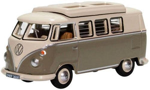 VW T1 Camper Mouse Grey/Pearl White - Oxford Diecast - 76VWS006