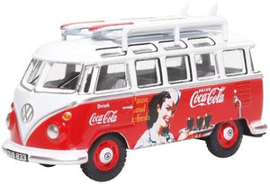 VWT1 BUS AND SURFBOARDS COKE OXFORD DIECAST 1:76 76VWS008CC   1:76 Scale