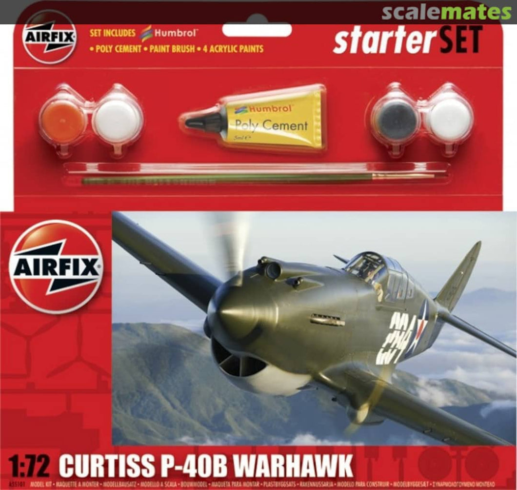 Hanging Gift Set - Curtiss Tomahawk IIB - Airfix - A55101A - LAST CHANCE TO BUY