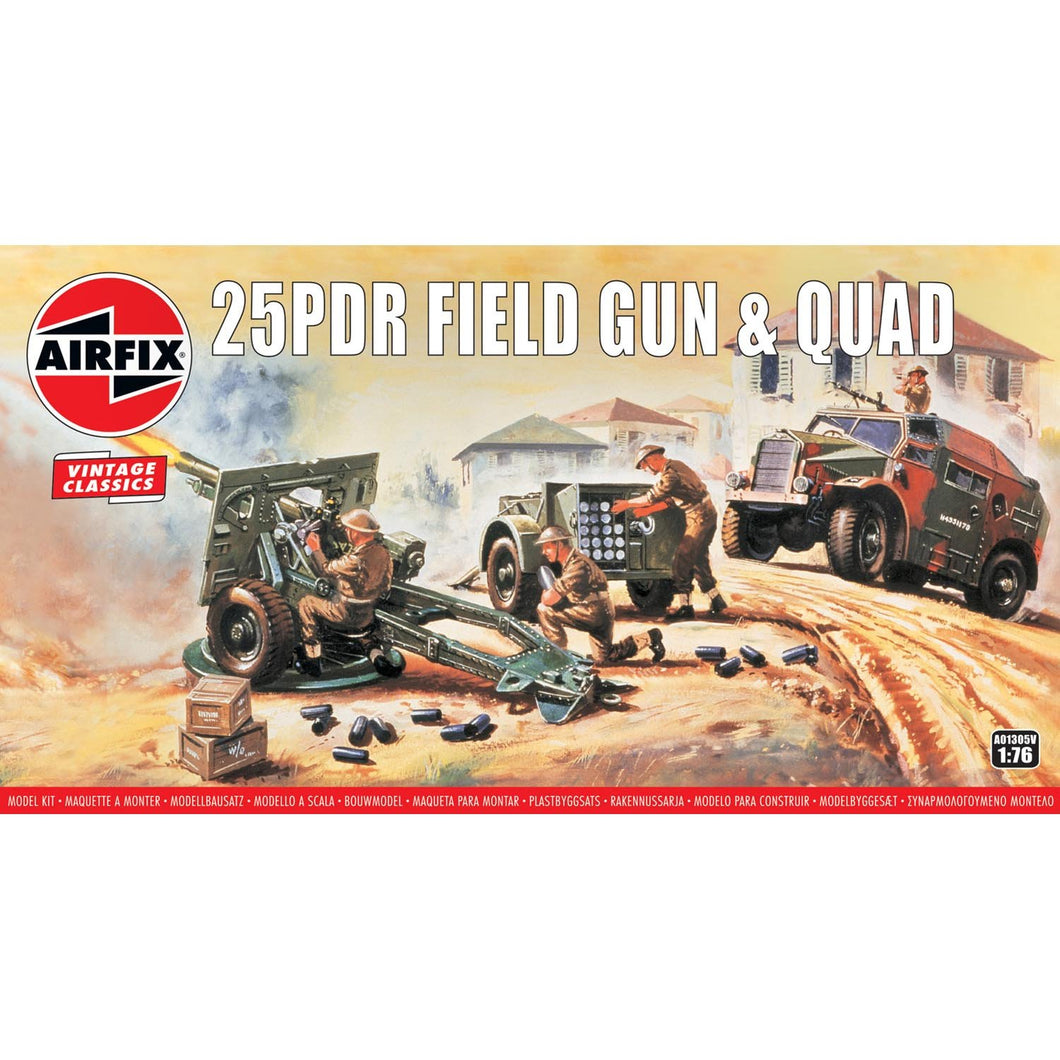 25PDR Field Gun & Quad  - A01305V -Available