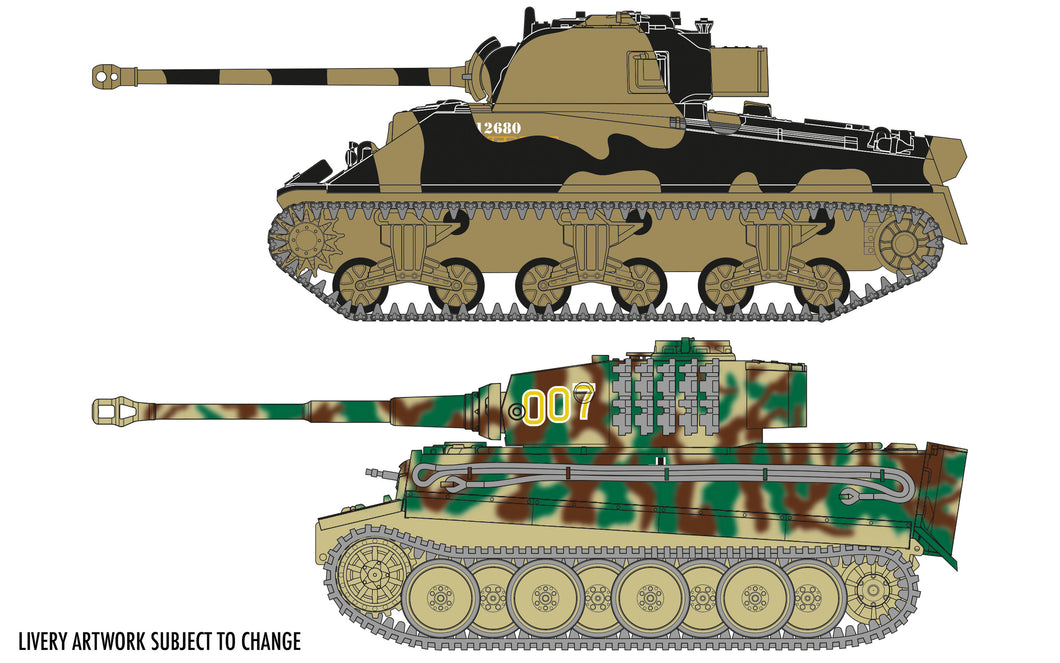 Classic Conflict Tiger 1 vs Sherman Firefly - A50186 - New For 2021