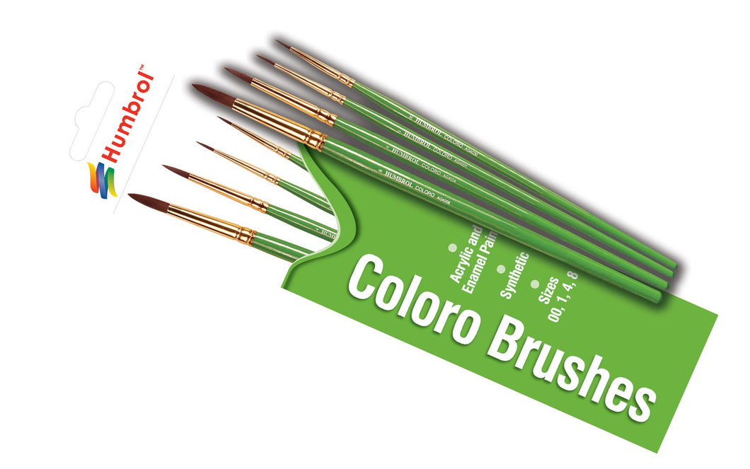 Brush Pack - Coloro 00, 0, 1, 2, 4 - AG4050 -Available