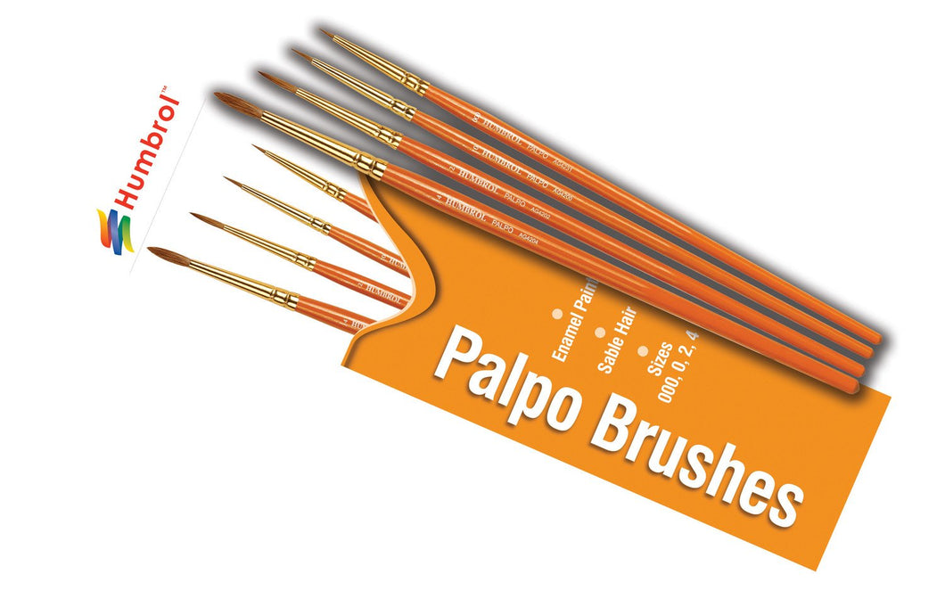 Brush Pack - Palpo 000, 0, 2, 4 - AG4250 -Available