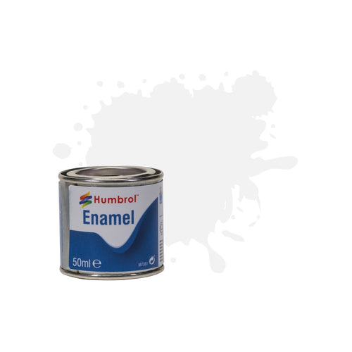 No 22 White - Gloss   - 50 ml Enamel Paints - AQ0022
