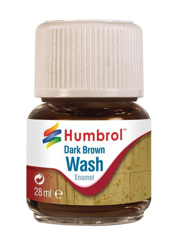 28ml Enamel Wash Dark Brown - AV0205 -Available