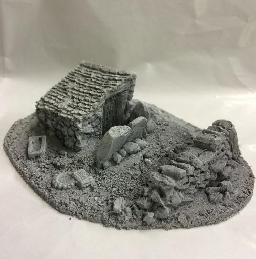 25/28mm Small Derelict Building - Type 10 - BZB10