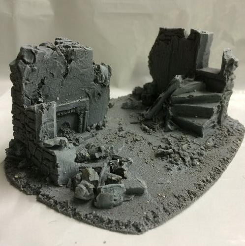 25/28mm Large Derelict Building - Type 14 - BZB14