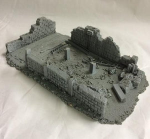 25/28mm Large Derelict Building - Type 15 - BZB15