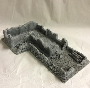 25/28mm Large Derelict Building - Type 17 - BZB17