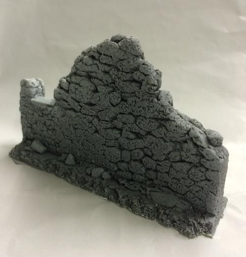 25/28mm Damaged St wall No.1 80MM Lonf - BZB1