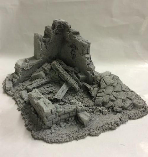 25/28mm Small Derelict Building - Type 7 - BZB7