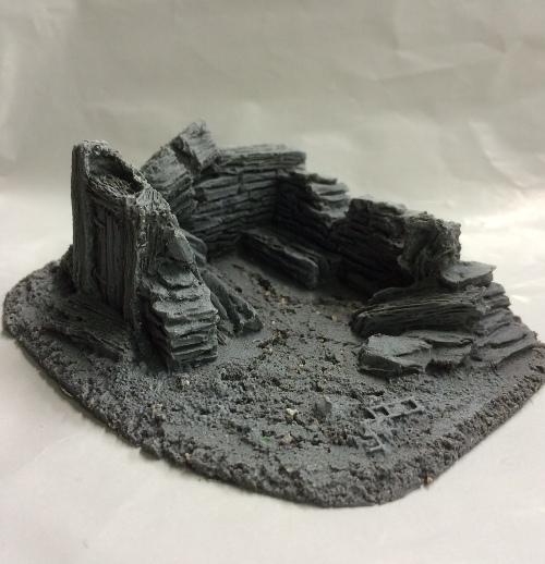 25/28mm Small Derelict Building - Type 8 - BZB8