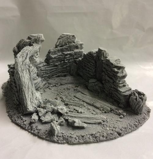 25/28mm Small Derelict Building - Type 9 - BZB9