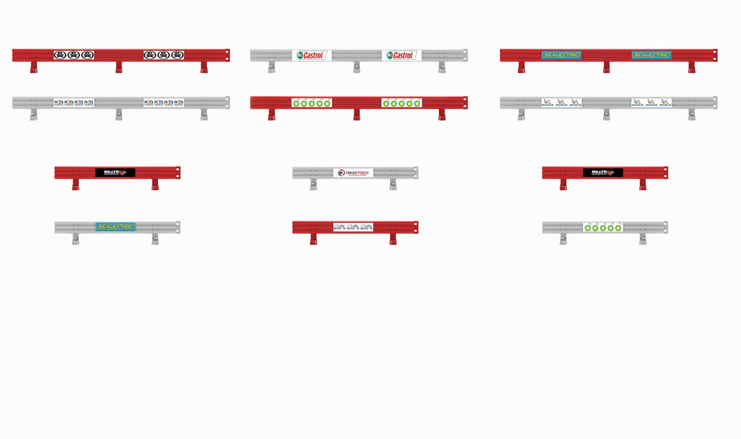 Scalextric Crash Barriers With Stickers - C8191