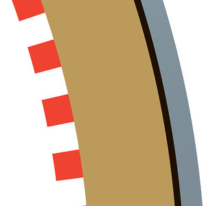 Radius 2 Curve Outer Borders 22.5 degree  x 4 - C8239 -Available