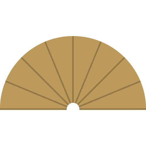 Radius 1 Curve Inner Borders 180 degree  x 2 - C8279 -Available