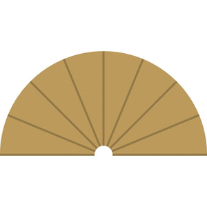 Radius 1 Curve Inner Borders 180 degree  x 2 - C8279 -Available