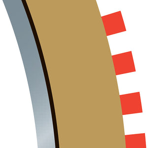 Radius 3 Curve Inner Borders 22.5 degree  x 4 - C8281 -Available