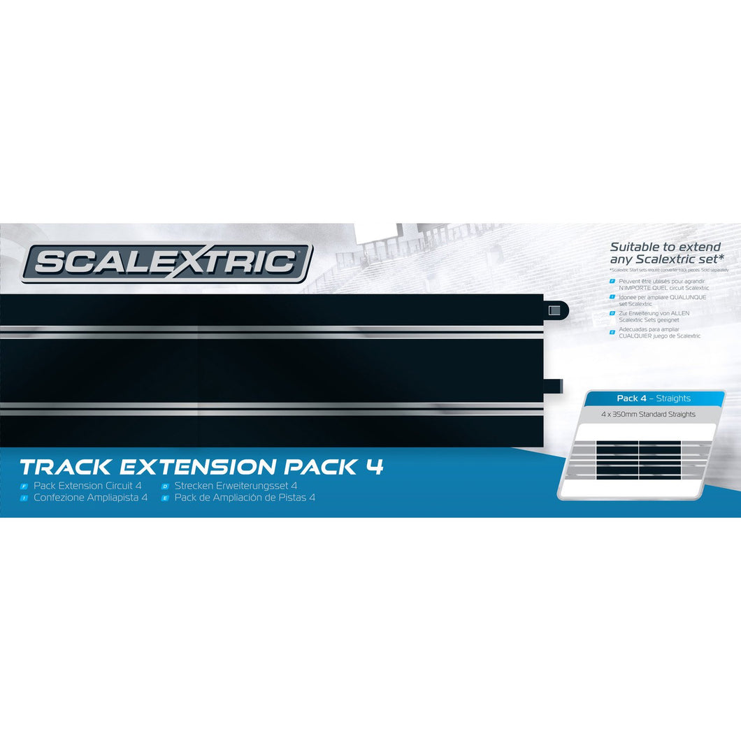 Track Extension Pack 4 - 4 x Standard Straights  - C8526 -Available