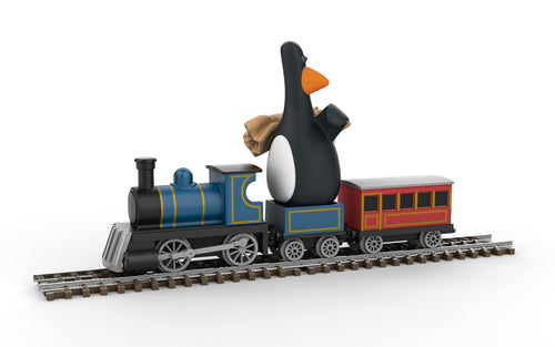 Wallace & Gromit - The Wrong Trousers - Feathers McGraw & Locomotive