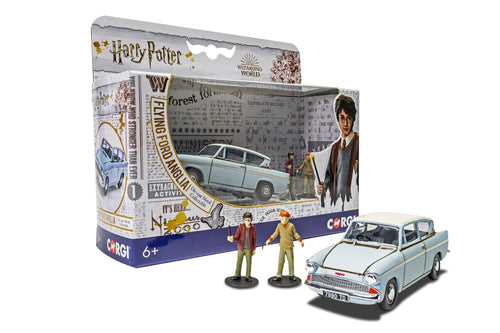 Harry Potter -  Enchanted Ford Anglia w/Harry and Ron figures