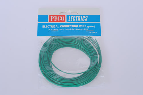 Electrical Wire, Green, 3 amp, 16 strand