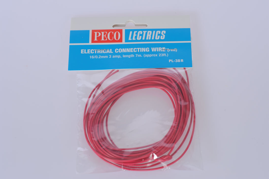 Electrical Wire, Red, 3 amp, 16 strand