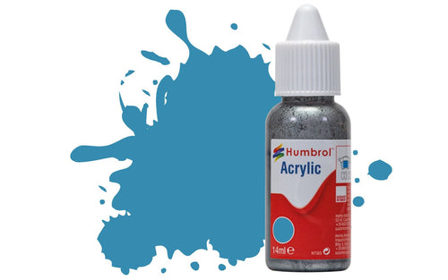 N0 48 Mediterranean Blue Gloss - Acrylic Paint Dropper Bottle 14ml   DB0048