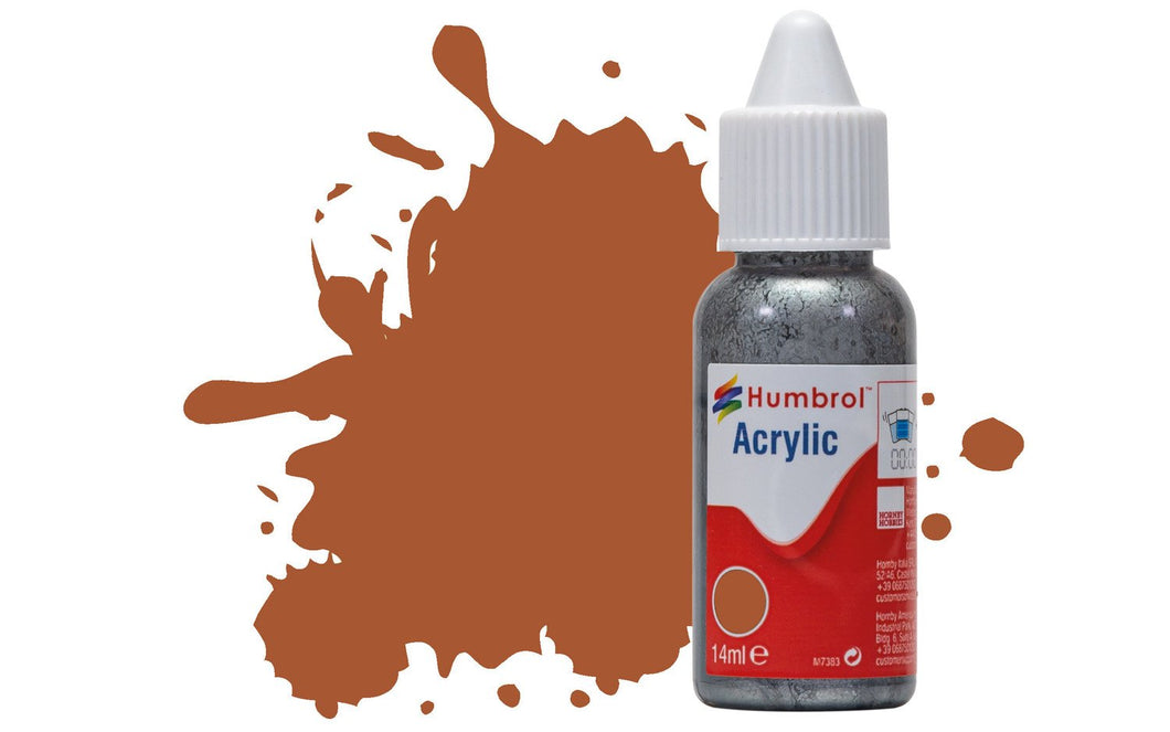 No 62 Leather - Matt   - Acrylic Paint Dropper Bottle 14ml   DB0062