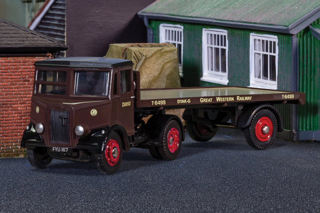 Corgi Thornycroft Nippy Flatbed Trailer - GWR Corgi DG214005