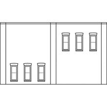 Load image into Gallery viewer, Two-Storey 6 Windows (x3) - Bachmann -DPM60123
