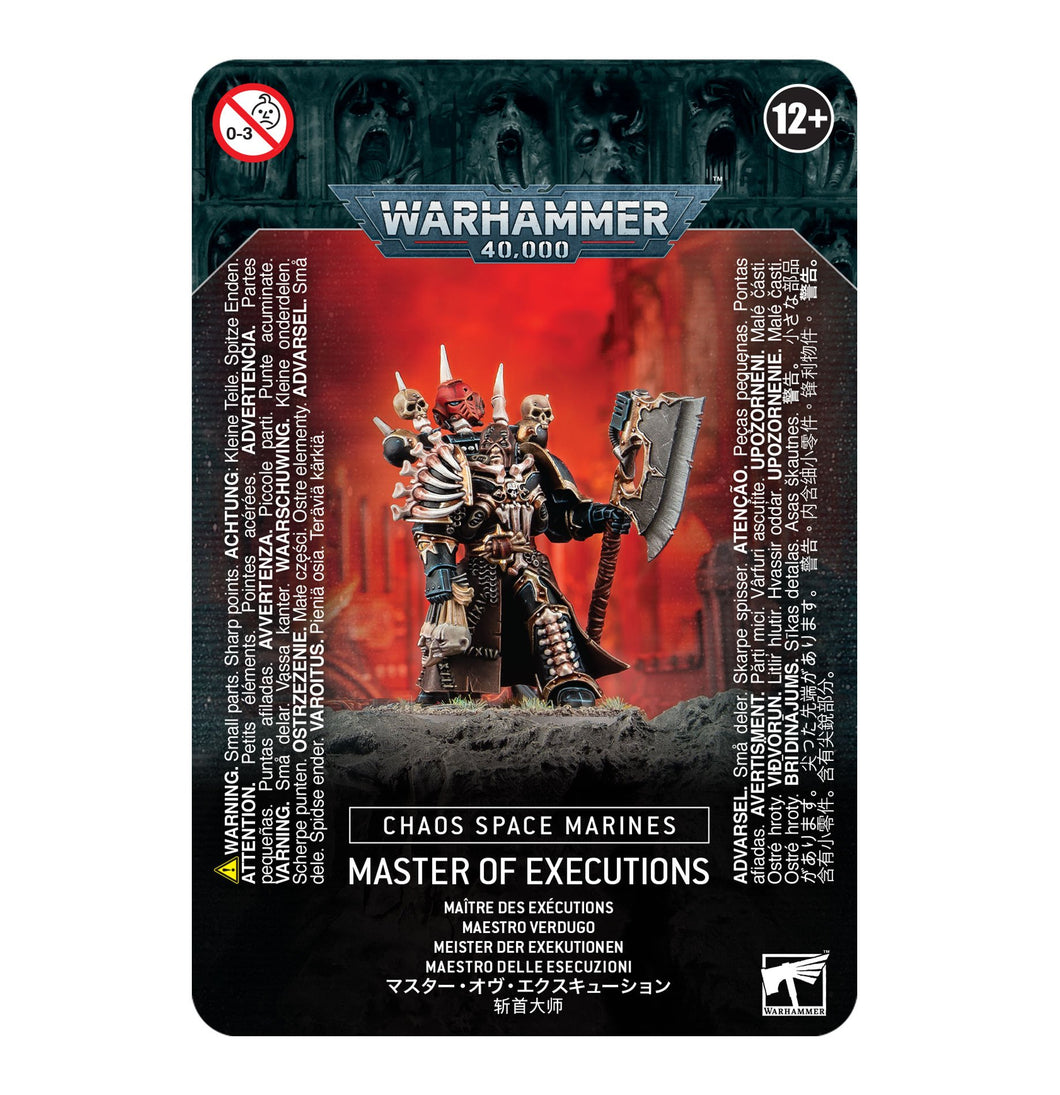 CHAOS SPACE MARINES MASTER OF EXECUTIONS - 40k - gw-43-44