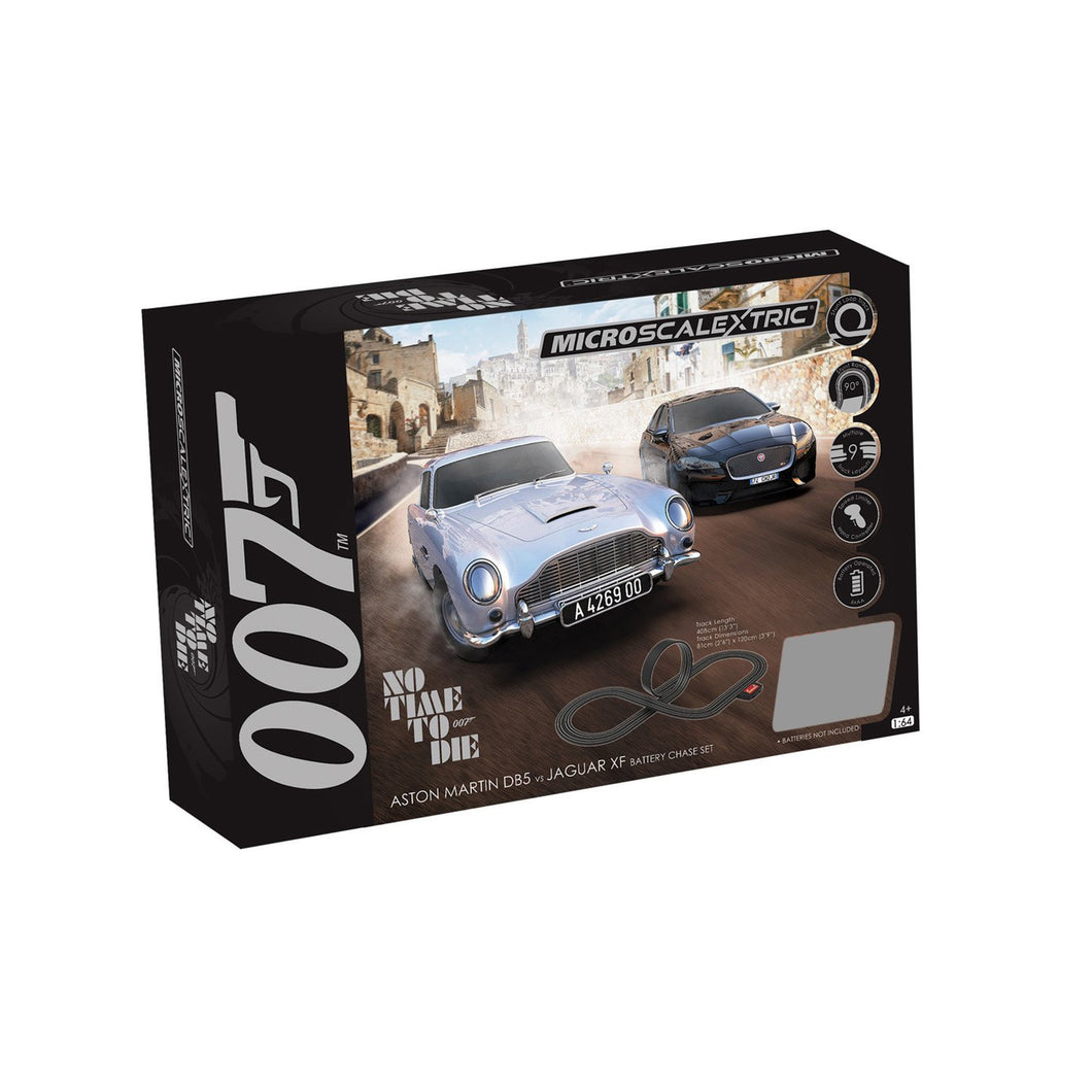 Micro Scalextric James Bond 'No Time To Die' Battery Powered Race Set - G1161M -PRE ORDER Q3 2020