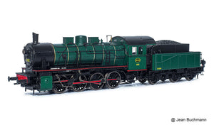 SNCB, class 81, 3-dome symetrical boiler, dark green livery, period III Jouef HJ2403