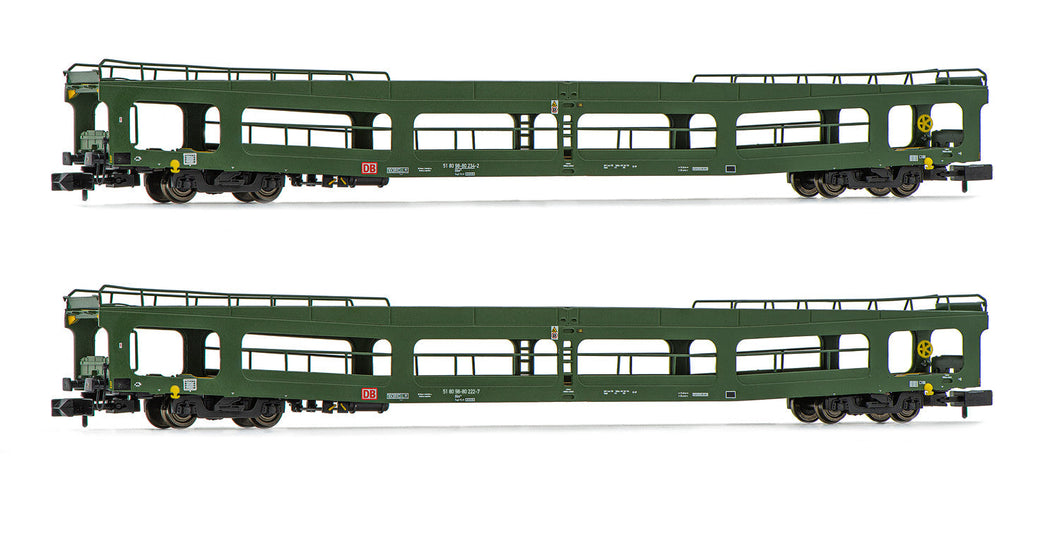 DB AG, 2-unit pack, DDm car transporter, green livery, period V Arnold HN4352