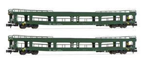 DR, 2-unit pack, DDm car transporter, green livery, period IV Arnold HN4353