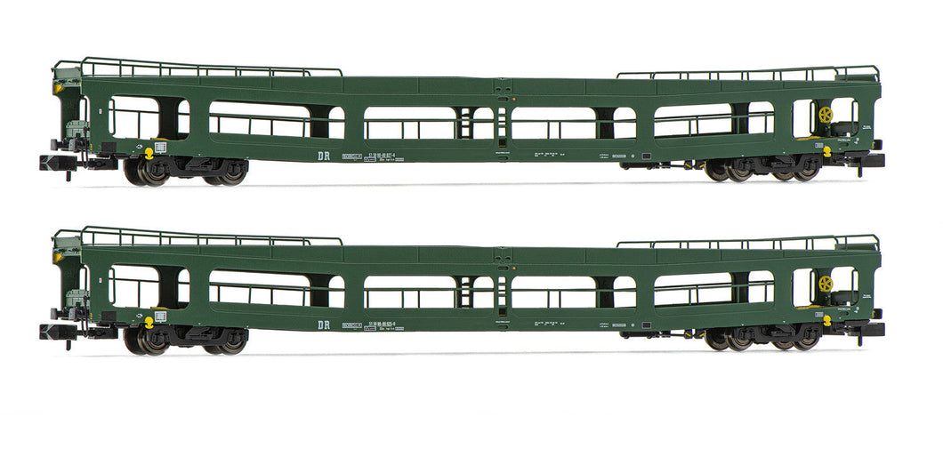 DR, 2-unit pack, DDm car transporter, green livery, period IV Arnold HN4353