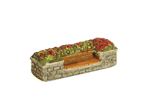 Raised Flower Bed Stone With Built-in Seat