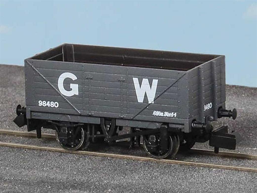 9ft 7 plank open wagon, GWR, grey