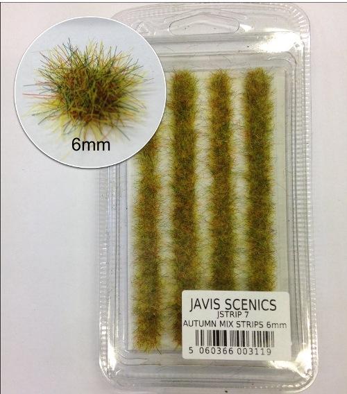 Static Grass Strips - Autumn 6mm - JSTRIP7