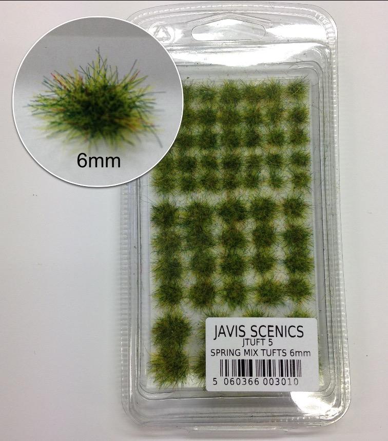 Static Grass Tufts- Spring 6mm - JTUFT5