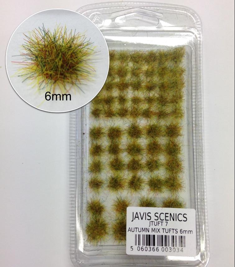Static Grass Tufts- Autumn 6mm - JTUFT7