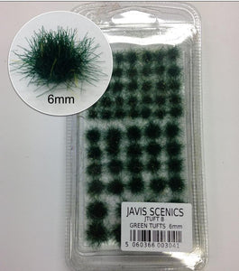 Static Grass Tufts- Green 6mm - JTUFT8