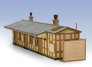 GWR Wooden Station Building (Monkton Combe) laser-cut wood kit