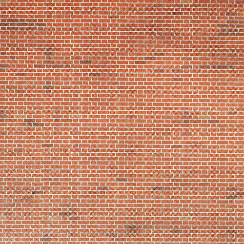 M0054 00/H0 Scale Red Brick Sheets
