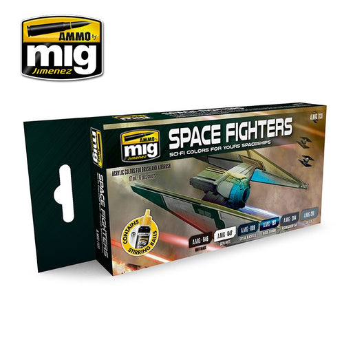 SPACE FIGHTERS SCI FI ACRYLIC PAINT SET