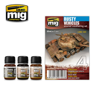 RUSTY VEHICLES ENAMEL WEATHERING SET